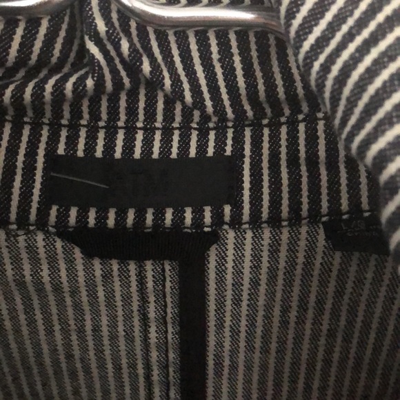 NWOT ATM denim striped jacket size L - Picture 3 of 9